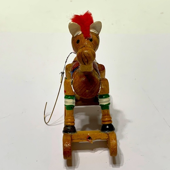 Wood rocking horse ornament RUSS no box - Picture 4 of 12